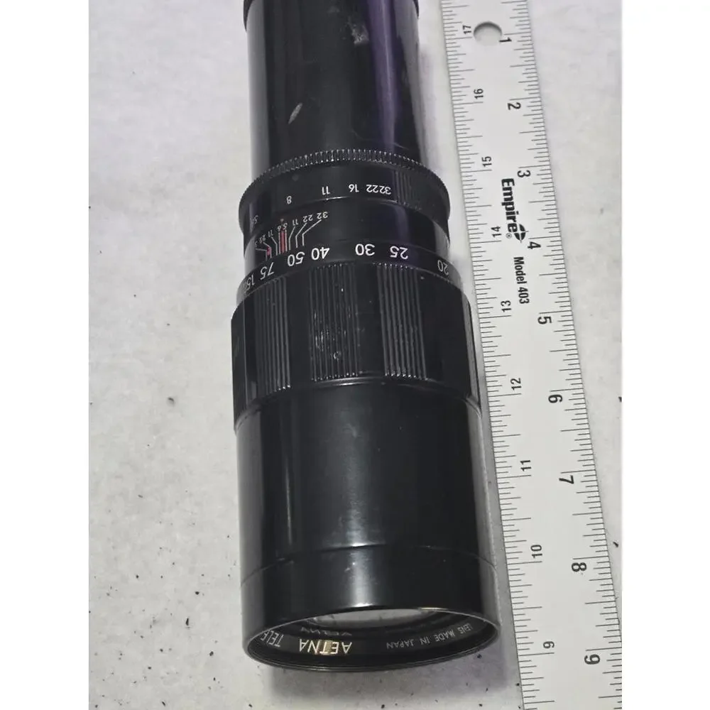 Aetna Tele Rokunar 300mm f/5.6 • Vintage Manual Telephoto Lens • 35mm Film Camer